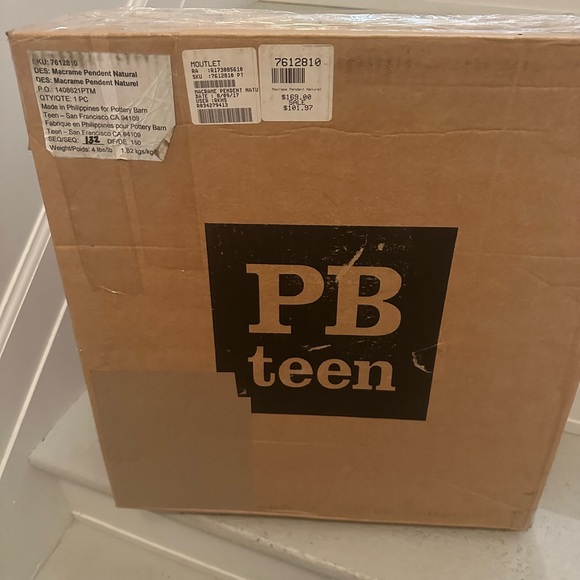 NIB Pottery Barn Teen Macrame Shade - Picture 2 of 5